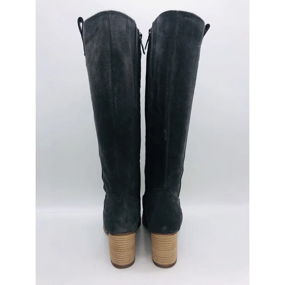 Aqua College Women's Natalya Waterproof Boots- Dark Grey Suede, US 8 / EUR 39 - Picture 4 of 9